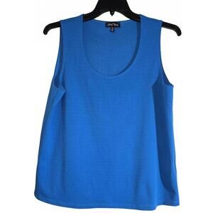 Slinky Brand Blue Sleeveless Tank Top XL